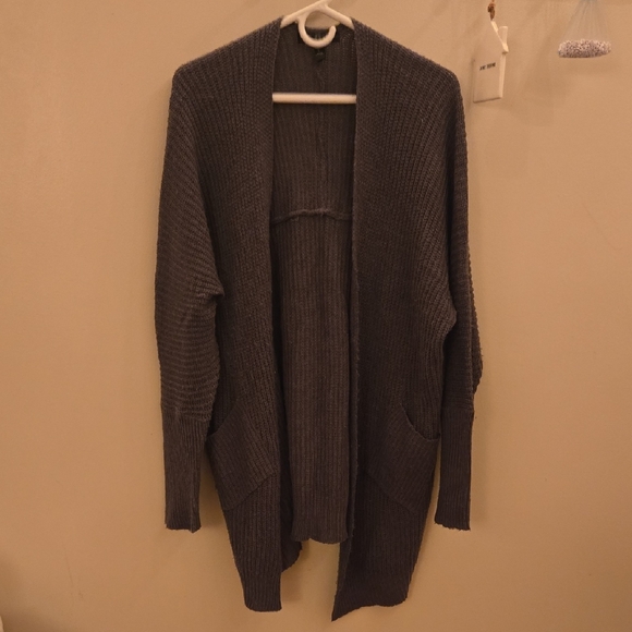 Say What? Sweaters - Say What? Charcoal Women's Cardigan